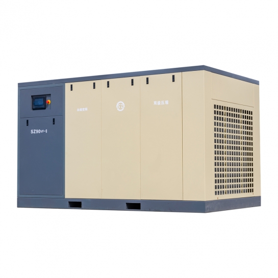 90KW双级压缩螺杆式空压机